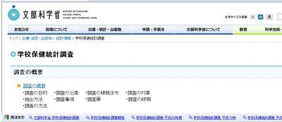 学校保健統計調査